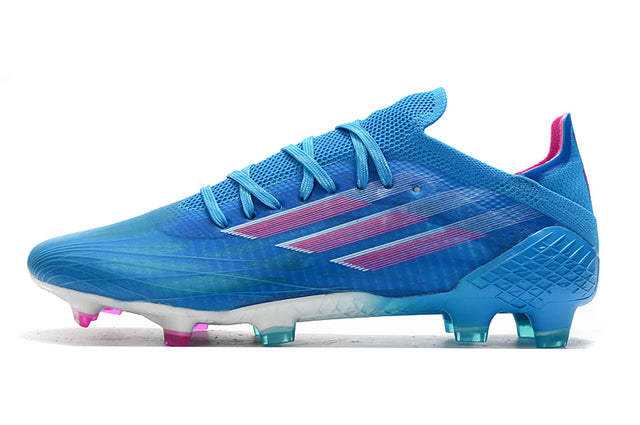 Chuteira Campo Adidas X SpeedFlow FG Azul/Rosa