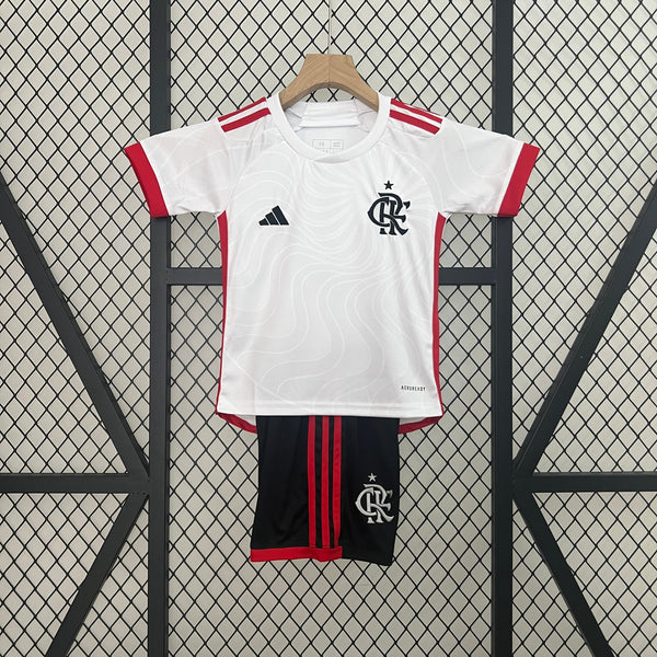 Kit Infantil Flamengo II 24/25 - Adidas - Branco