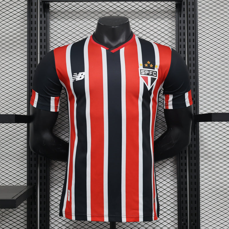 Camisa São Paulo II 24/25 Vermelho com Preto - New Balance - Masculino Jogador