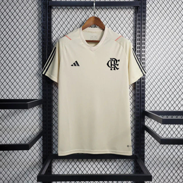 Camisa Masculina Flamengo Treino 23/24 Adidas - Branco