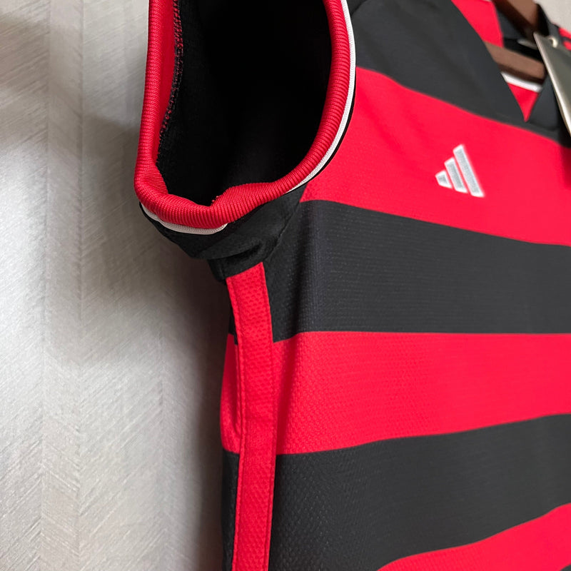 Camisa Flamengo Feminina I 24/25 - Adidas - Vermelho e Preto