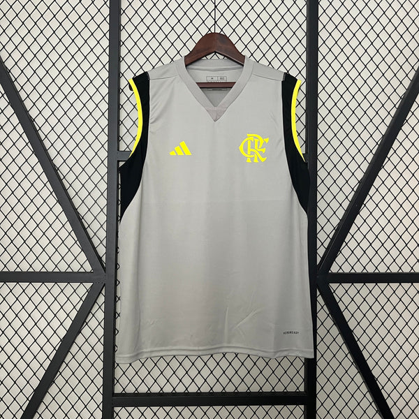 Camisa Flamengo Treino Regata 24/25 - Adidas - Cinza