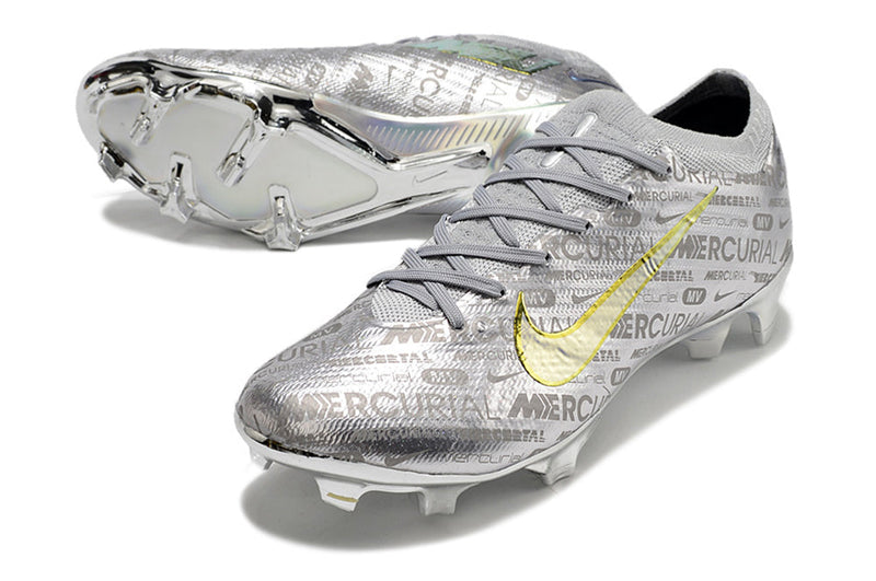 Nike Mercurial Superfly VI 360 elite FG Prata com Dourado - Low