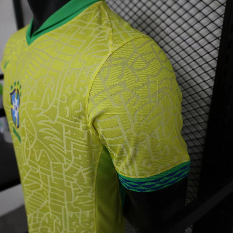 Camisa Brasil I 2024/25 Amarela - Nike - Masculino Jogador