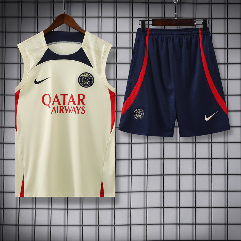 Kit Treino PSG 23/24 Nike - Creme