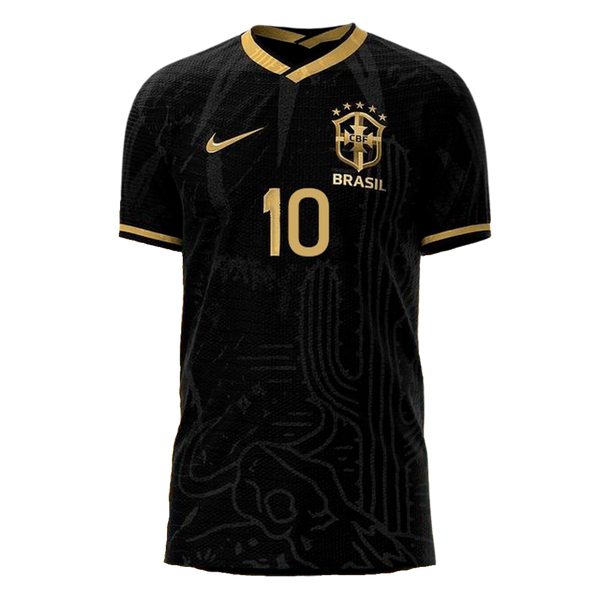 Camisa Seleção Brasil Fourth 2022 Nike - Preto - Conceito Nordeste