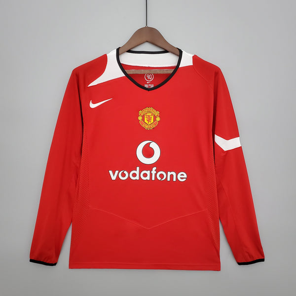 Camisa Manga Longa Manchester United 04/06 Nike - Vermelho