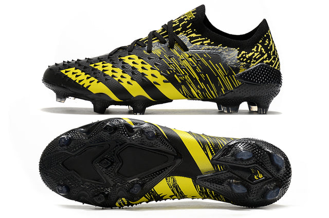 Chuteira Campo Adidas Predator Freak .1 Black/Yellow - Low