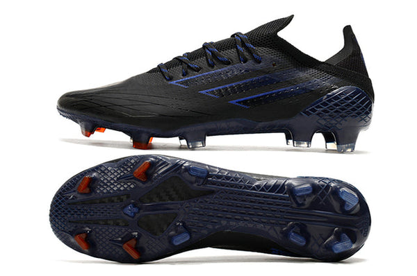 Chuteira Campo Adidas X SpeedFlow FG Black e Azul Escuro