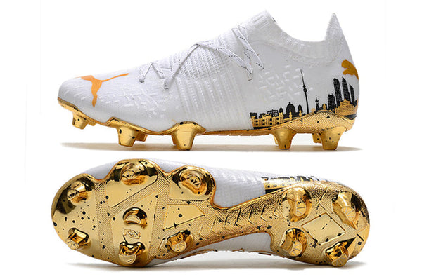 Chuteira Campo Puma Future Z FG White/Gold