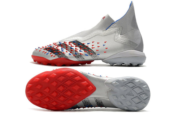 Chuteira Society Adidas Predator Freak + FG Gray - Cano Alto