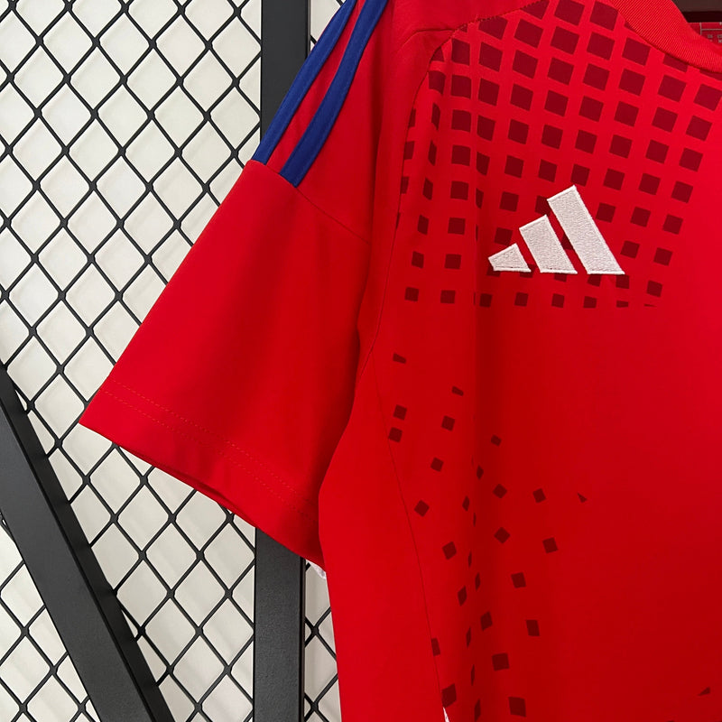 Camisa Chile 2024/25 Home - Vermelha - Adidas