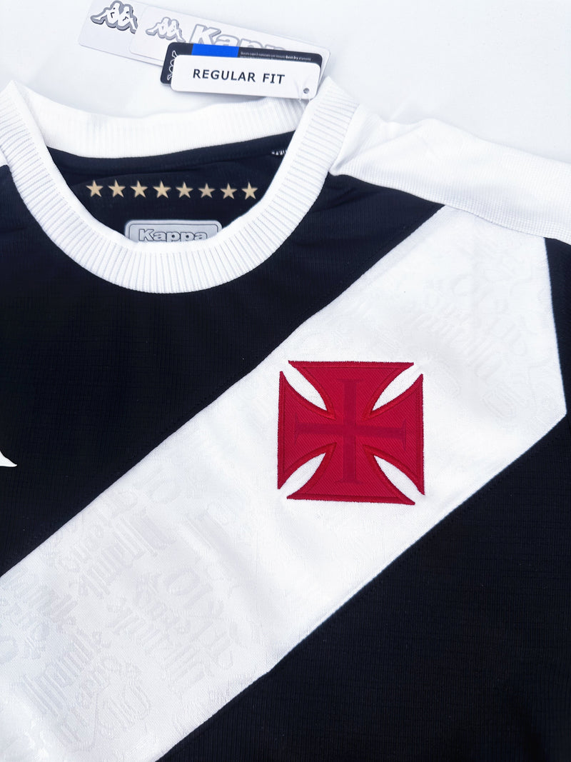 Camisa Vasco I 24/25 - Kappa - Preto e Branco