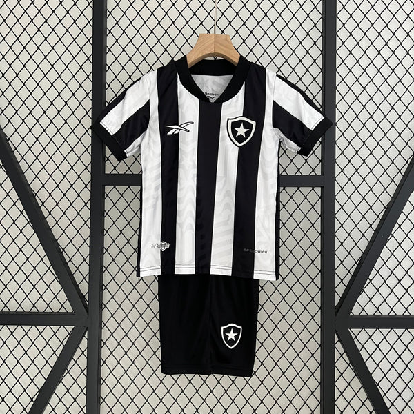 Kit Infantil Botafogo I 23/24 Kappa - Branco e Preto