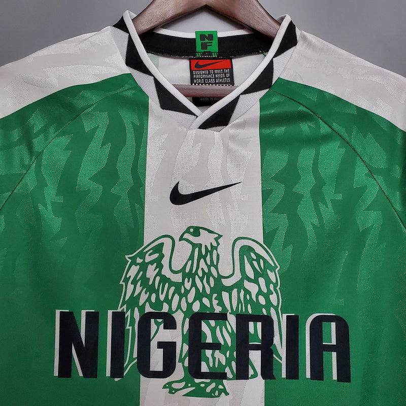 Camisa Nigéria Retrô 1996 Verde e Branca - Nike