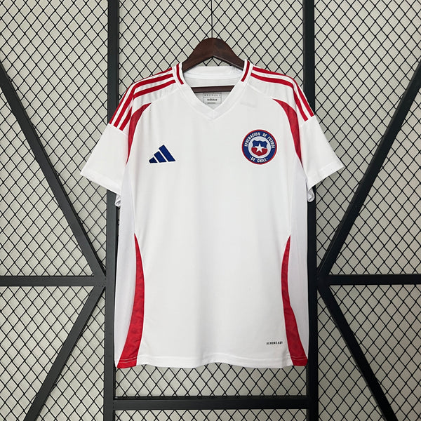 Camisa Chile 2024/25 Away - Branca - Adidas