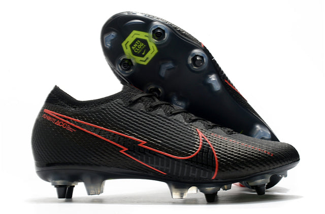 Chuteira Campo Nike Mercurial Vapor 13 Elite SG-PRO Anti Clog - Black/Red